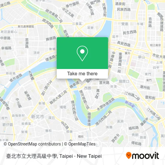 臺北市立大理高級中學地圖