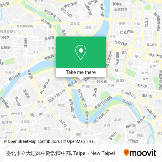 臺北市立大理高中附設國中部地圖