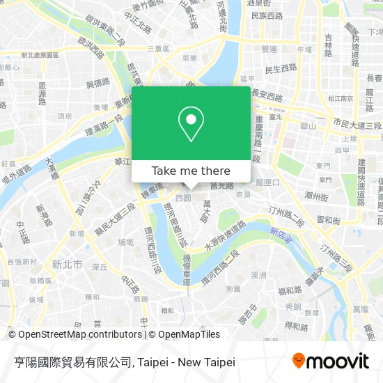 亨陽國際貿易有限公司地圖