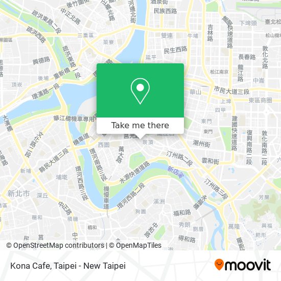 Kona Cafe map