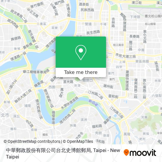 中華郵政股份有限公司台北史博館郵局 map
