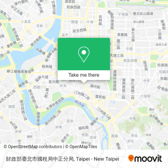 財政部臺北市國稅局中正分局地圖