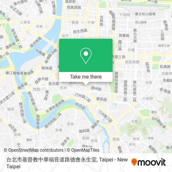 台北市基督教中華福音道路德會永生堂地圖