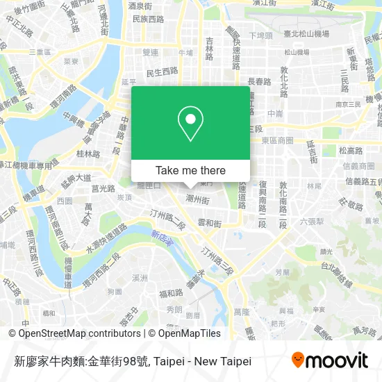 新廖家牛肉麵:金華街98號 map