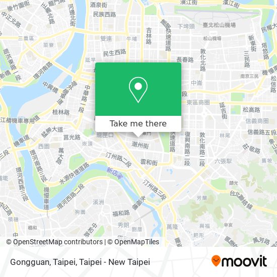 Gongguan, Taipei map
