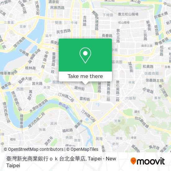 臺灣新光商業銀行ｏｋ台北金華店 map