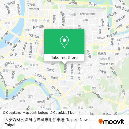 大安森林公園身心障礙專用停車場 map
