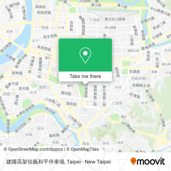 建國高架信義和平停車場地圖