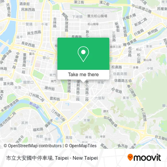 市立大安國中停車場地圖