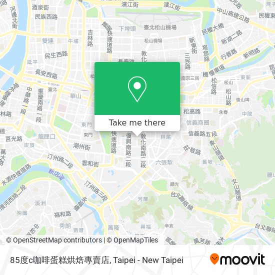 85度c咖啡蛋糕烘焙專賣店 map