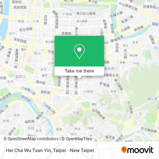 Hei Cha Wu Tsan Yin map