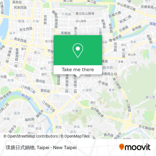 璞膳日式鍋物 map