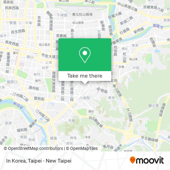 In Korea map