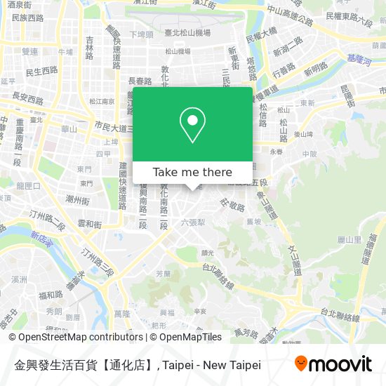 金興發生活百貨【通化店】地圖