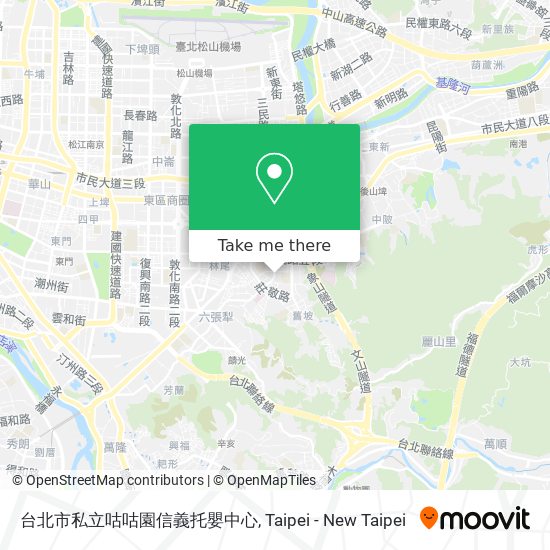 台北市私立咕咕園信義托嬰中心地圖