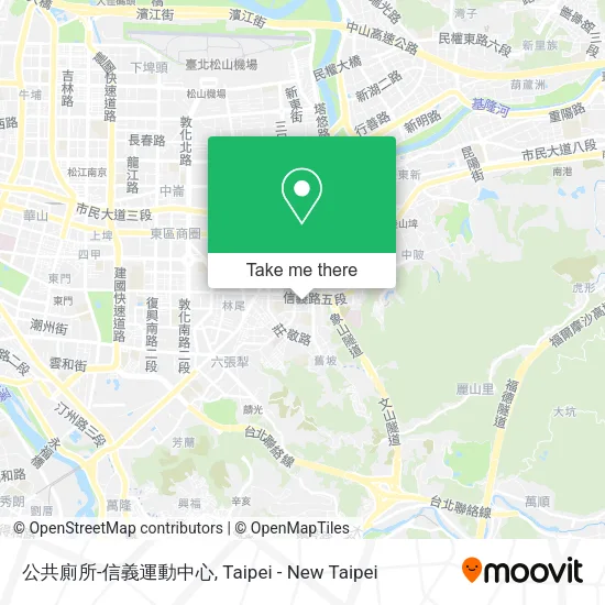 公共廁所-信義運動中心地圖