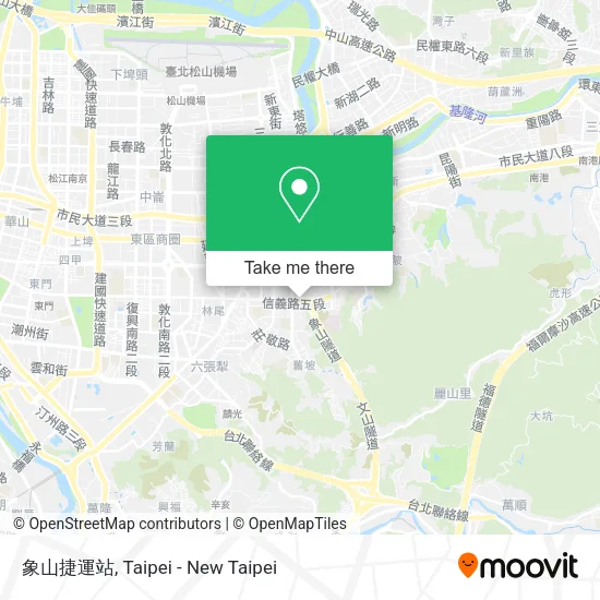 象山捷運站 map