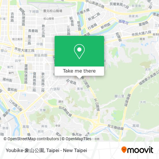 Youbike-象山公園 map