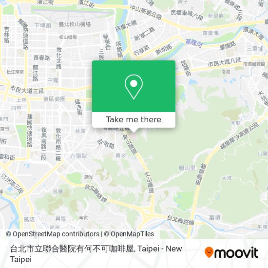 台北市立聯合醫院有何不可咖啡屋 map