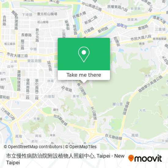 市立慢性病防治院附設植物人照顧中心 map