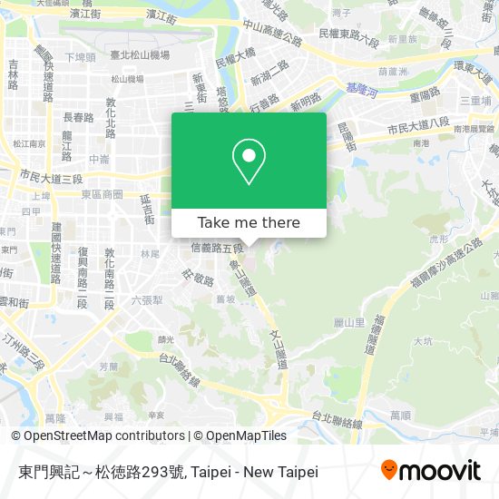 東門興記～松徳路293號地圖