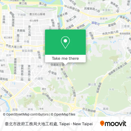 臺北市政府工務局大地工程處 map