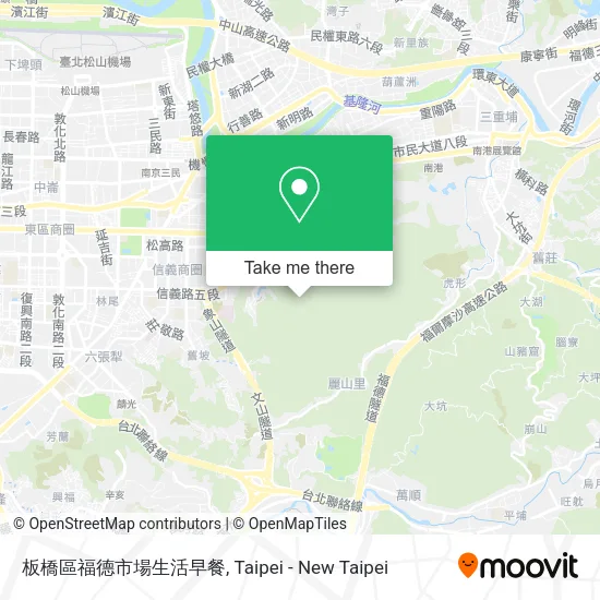 板橋區福德市場生活早餐 map