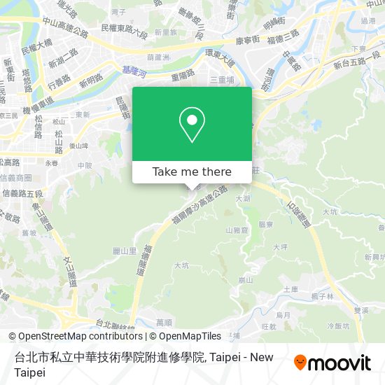 台北市私立中華技術學院附進修學院地圖