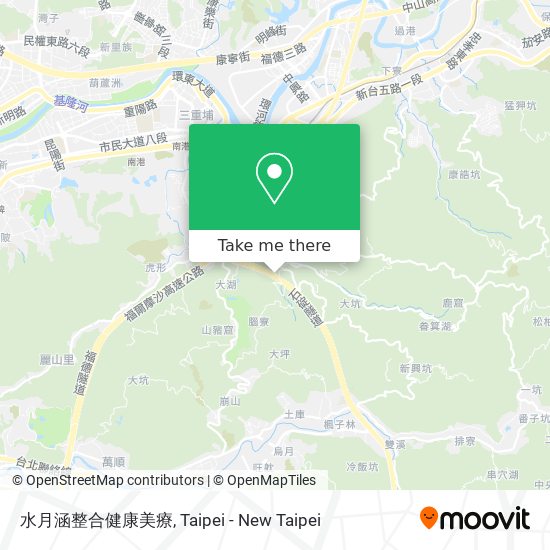 水月涵整合健康美療 map