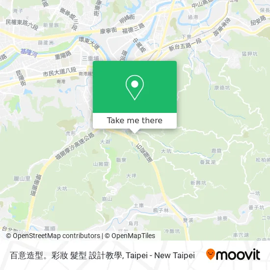 百意造型。彩妝 髮型 設計教學 map