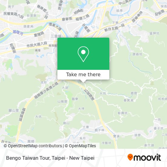 Bengo Taiwan Tour map