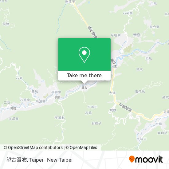 望古瀑布地圖