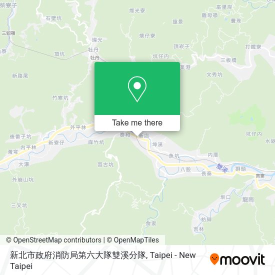 新北市政府消防局第六大隊雙溪分隊地圖