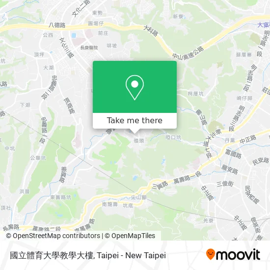國立體育大學教學大樓地圖