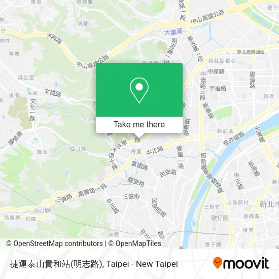 捷運泰山貴和站(明志路)地圖
