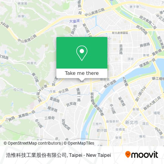 浩惟科技工業股份有限公司地圖