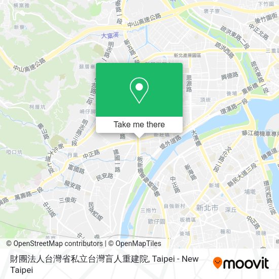財團法人台灣省私立台灣盲人重建院地圖
