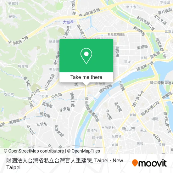 財團法人台灣省私立台灣盲人重建院地圖
