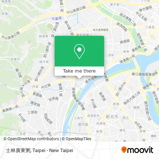 士林廣東粥地圖