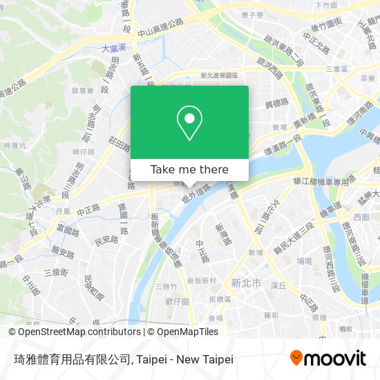 琦雅體育用品有限公司 map