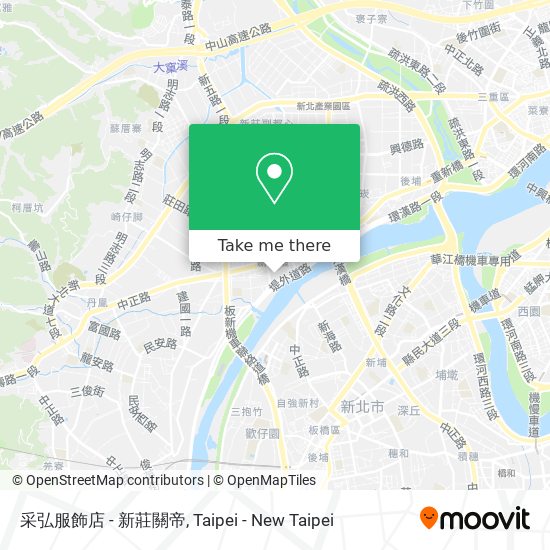 采弘服飾店 - 新莊關帝 map