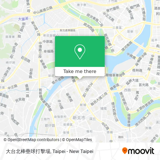 大台北棒壘球打擊場 map