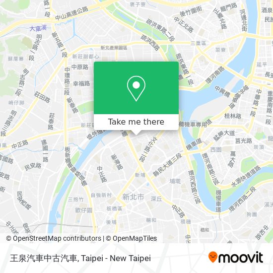 王泉汽車中古汽車 map