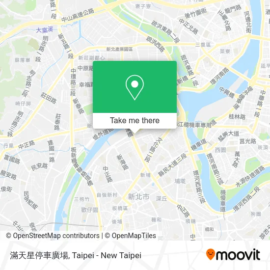 滿天星停車廣場 map
