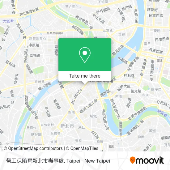 勞工保險局新北市辦事處地圖