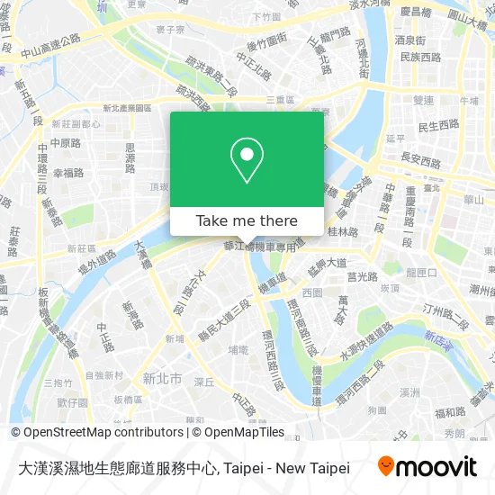 大漢溪濕地生態廊道服務中心 map