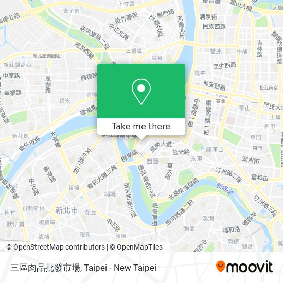 三區肉品批發市場 map