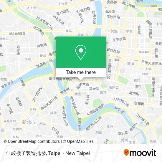佳崚襪子製造批發地圖
