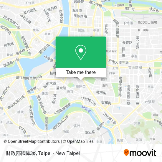 財政部國庫署地圖