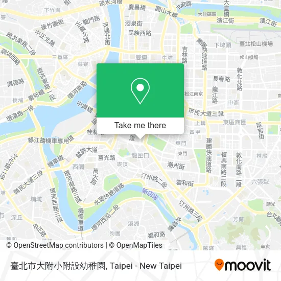 臺北市大附小附設幼稚園地圖